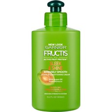 가니에 Fructis Style Sleek & 샤인 인텐시슬리 스무스 리브인 컨디셔닝 크림 289.2g 10.5온스 3팩, 300ml, 3개