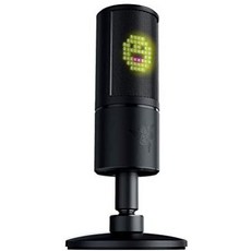 Razer Seiren Emote Streaming Microphone: 8-bit Emoticon LED Display Stream Reactive Emoticons Hyp, Classic Black_One Size, 상세 설명 참조0, 상세 설명 참조0