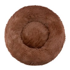 강아지 침대용 원형 애완 동물 침대 중형 개집 강아지집 긴 봉제, E.70CM, 1개