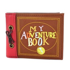 Loungefly x 디즈니 Up My Adventure Book 인조 가죽 바이폴드 지갑 멀티
