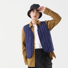 남자 겨울 경량 패딩 조끼 오리털 패딩100% 브이넥 스트라이프 패딩조끼 데일리 캐주얼 패딩베스트 보온과 패션을 겸비 중년 남성옷 빅사이즈 5XL-MJ8518
