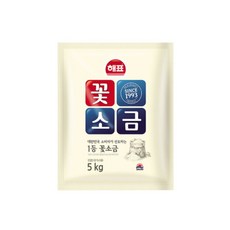 해표 꽃소금, 4개, 5kg