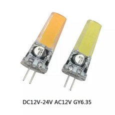 백열 G4 GY6.35 LED COB 램프 2508 6W 전구 AC DC 12V 24V 촛불 조명 샹들리에 스포트라이트용 50W 할로겐 교체, [02] G4 12-24V, [02] 웜 화이트, 1개