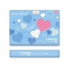 리빙 여행용 티슈 40매, 1개