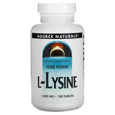 소스내추럴스 l-라이신 1 000mg 100정, 1개