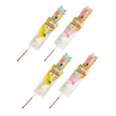  카샤카샤 고양이 붕붕 슈퍼롱 와이어 낚싯대 2종 x 2p 세트, 벌+새, 4세트 