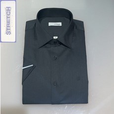 듀퐁셔츠 SE4MM12HS703SBK 반팔 여름용 노 포켓 일반핏 구김 없는 스트레치 반소매 스판 와이셔츠