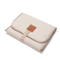 기저귀 접이식 아기 교체 패드 방수 신생아 휴대용 유아 테이블 내구성 옥스포드 시트, [01] Beige, 1개