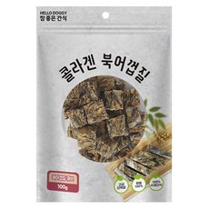 [플로우비] 참좋은간식 콜라겐 북어껍질 강아지 간식, 3개, 100g