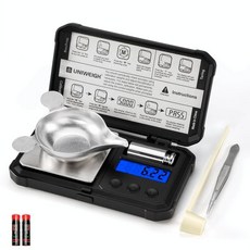 밀리그램 스케일 50g0.001g 고정밀 디지털 mg 스케일LCDTare 포함 파우더용 주얼리 마이크로그램 골드 리로딩 포켓 칼로리 무게 배터리 6개