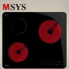 엠시스 MSYS 빌트인 3구 하이라이트 전기렌지 CTB-MS333EH/전기레인지/쿡탑, 제품본품