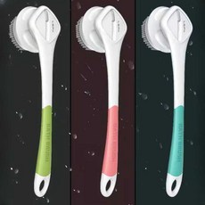 등때밀이봉 때미는 기구 때밀기 때밀이 장갑 등 기계, 1개, 그린 + 브러쉬 6개 + 거치대