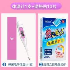 배란기테스트 여성용 방미 전자 체온계 기 체온 이마 체온계 구강의 정밀하고 정밀한 측정 배란 임신 테스트기, [냉각 및 해열 스티커] 온도계