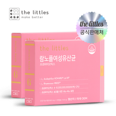  더리틀스 람노플여성유산균 람노서스 애시도필루스 CFU 100억 유산균 60캡슐 2개월분, 2개, 335mg 