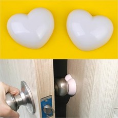 아이방 문쾅방지 귀여운 손잡이 보호패드 2px2개 벽쿠션 말랑 건물 소음, 단일상품