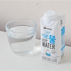 [공식판매처] 자연드림 종이팩 생수 해양심층수 JUST기픈물, 330ml, 18개