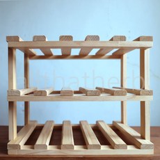 올댓허브 원목 비누건조대(복층형-3단/5단-단추가가능), 5PL-2단추가용