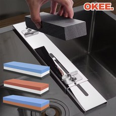 OK 싱크대 숫돌 거치대 + 양면 숫돌 세트, 1. 거치대 + 숫돌(초벌용 400x1000), 1개