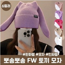 [1+1] sns핫템 앙고라 토끼 비니 모자 토끼귀 니트 울 소프트 겨울 아이돌 인싸 비니 *주문폭주*