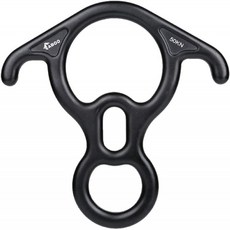 Azarxis 50KN 구조 수치 8Descender Large Bent-Ear Belaying 및 Rappeling Gear 내리막 장치 암벽등반 구조용 Belay 장치 Be, 단일옵션