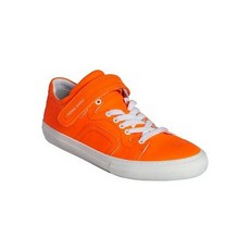 148571 PIERRE HARDY MENS ORANGE COATED 가죽 로고 ANKLE 스트랩 스니커즈 SZ EU 45 US 12