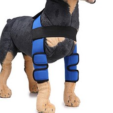 MDCT Dog Elbow Protector Extra Supportive Dog Canine Rear Leg Hock Joint Wrap Sleeve Blue MDCT 개 팔꿈치, 1