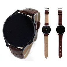 SM-R870 갤럭시 워치4 44mm 호환 가죽시계줄 레더 스트랩 컬러별, 브라운GE03A20BR