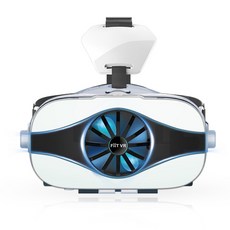 5F미니 선풍기 타입 가상현실 3D 핸드폰 게임 RV 눈 4D 일체 AR, 화이트, 본상품