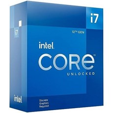 Intel Core i7-12700KF 게임용 데스크탑 프로세서 12개(8P+4E) 코어 최대 5.0GHz 잠금 해제 LGA1700 600 시리즈 칩셋 125W, 기본 - 12700kf