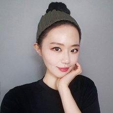 이코마켓 쌈디 여자 남자 헤어밴드 와이드 스포츠 머리띠 헤어터번