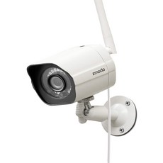 영어 설명서 Zmodo 1080P IP 카메라 알렉사 스마트 모니터링 카메라 와이파이 무선 AI 운동 검측 스마트 홈 보안 CCTV, 미국 플러그, 1개