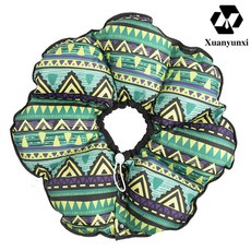 Xuanyunxi강아지 머리띠 엘리자베스 링, 그린 스몰 삼각, M, 1개