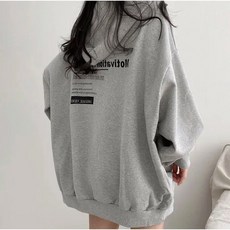 여성용 후드 풀오버 맨투맨 긴 스타일 루즈핏 두꺼운 기모 안감 얇은 모델 가을 및 겨울