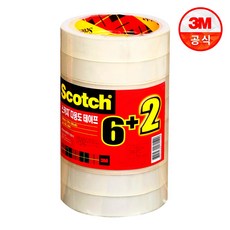 쓰리엠 스카치 물레방아 다용도 테이프 리필 18mm x 20m 8p, 2개