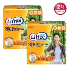라이프리 액티브 언더웨어 대형 9p x 2팩, 1set