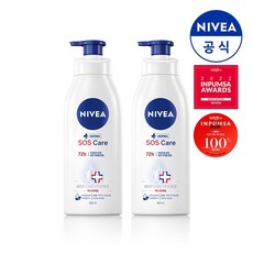 니베아 SOS 케어 바디로션 400ml X 2개, SOS 케어 바디로션 X 2개