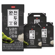 한미 완전두유 달콤한 검은콩 고칼슘, 190ml, 48개