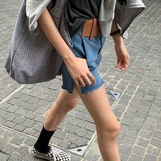 하이웨스트 컷팅 반바지 시스터마켓 왕리본블라우스