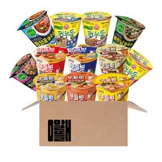 알뜰애 농심 누들핏 6종+오뚜기 컵누들 베이직 6종, 1세트