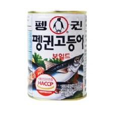 펭귄 고등어 통조림, 9개, 400g
