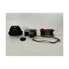 페트리 7S 35mm 필름 레인지파인더 카메라 45mm f2.8 렌즈 미터 W 가죽 케이스