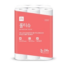 암웨이 행복한아름 프리미엄 롤티슈 3겹 35m x 24롤 3팩, 3개