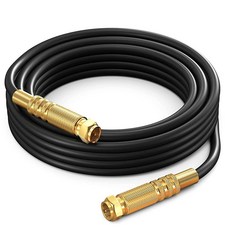 RG6 동축IAL 케이블 쿼드 쉴드 25 TV 인터넷 등용 검은색 비산소 구리 와이어 유연한 동축 코드, 25 Feet_Black