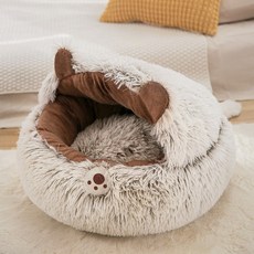 거실 강아지매트 고양이 둥지 겨울 보온 고양이 침대 강아지 둥지 사계절 공용 고양이 매트 폐쇄형 유묘 겨울 애완용품, 1개