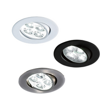 LED 할로겐 MR16 3인치 4W 각도조절 LDS KS인증 주광색 주백색 전구색, 검정색, 주백색(아이보리빛), 1개