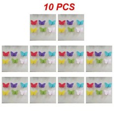 와인 잔 마커 홈바 식별기 매력적인 흡입 나비 장식, 1개, 4. Style A 10pcs