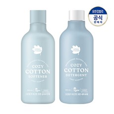 그린핑거 포근한 코튼 세탁세제 500ml + 섬유유연제, 1개