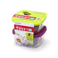 락앤락오븐글라스 햇쌀밥용기 410 ml LLG502S2, 2개, 단품