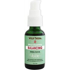 야생 Thera Balancing Face Oil. 여드름을위한 허브 오일 숨구멍 여드름 흰 머리 피지선 염증 습진, 1