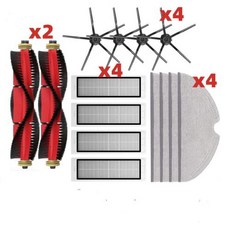 로봇 청소기 소모품 호환 Roborock S5 S50 S502 S55 S6 용 브러시 걸레 헤파 필터 순수 E4 1S SDJQR01RR 진공, 4) 14PCS  SET B